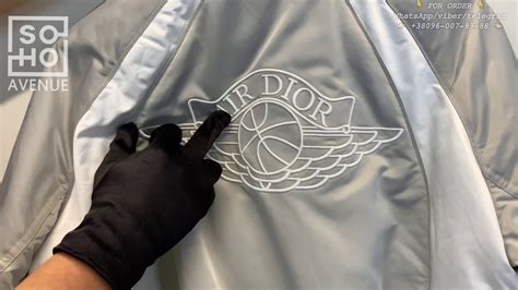 dior x jordan wings|Dior x Jordan Grey Air Dior Wings Bomber Jacket Review.